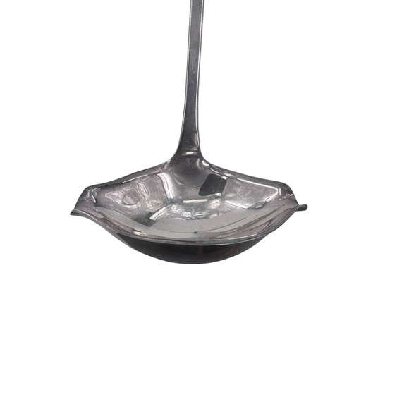 Gorham Silverplate 12.5 Inch Punch Ladle YH274 Heritage Plain Handle 2 Spout - Picture 3 of 16